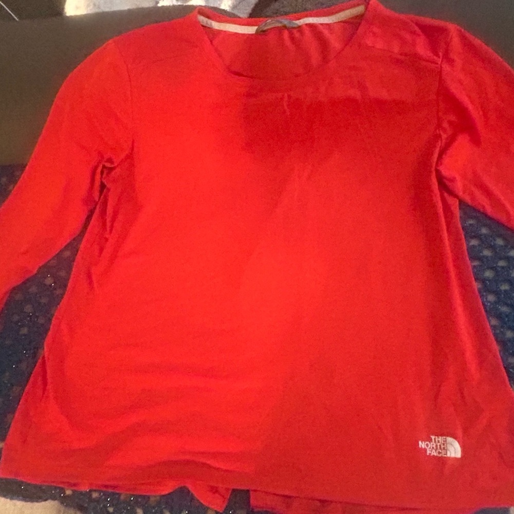 The North Face Vibrant Red Long Sleeve Top